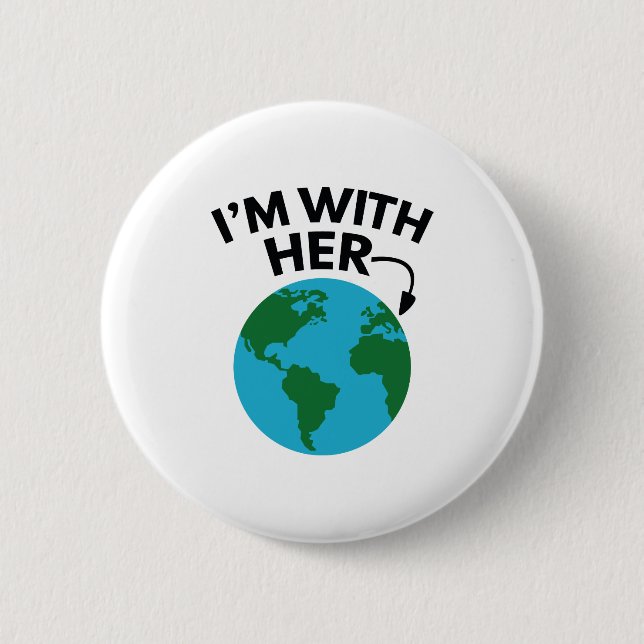 Jag är med henne knapp (Framsida)