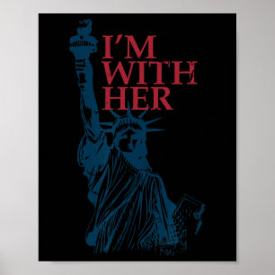 Jag Är Med Henne Staty Av Damfrimuraren Kamala Har Poster