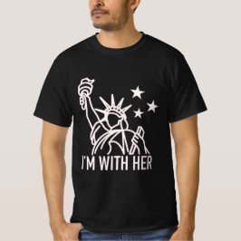 Jag är med henne t shirt