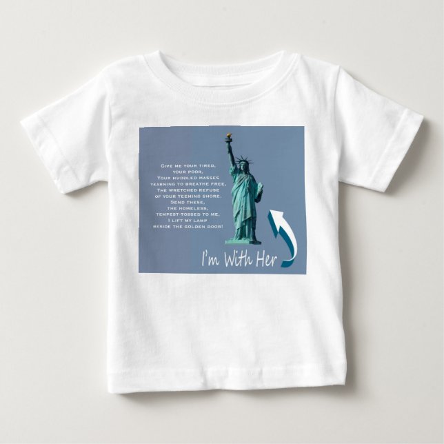 Jag är med henne! tee shirt (Framsida)