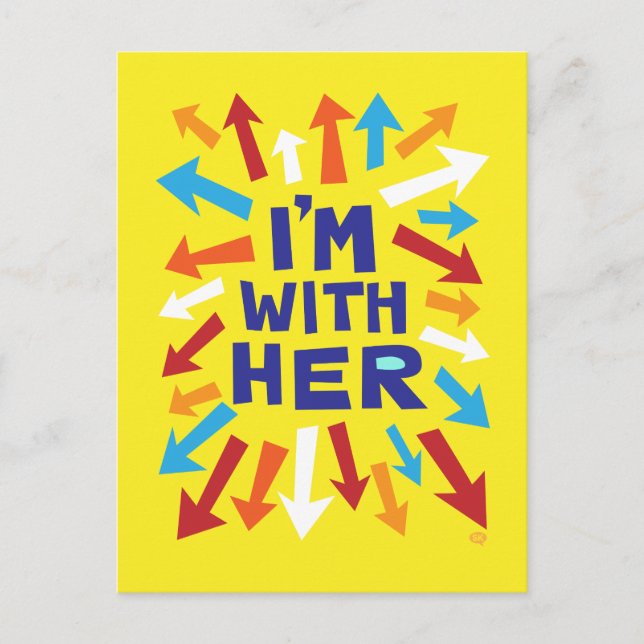 Jag är med henne vykort (Framsida)