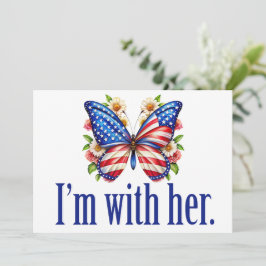 Jag är med hennes Cute Kamala Harris Butterfly Car