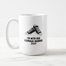 Jag är med hennes Kamala Harris Support Kamala Har Kaffemugg