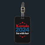 Jag är med hennes Kamala-omröstning för 2024 Bagagebricka<br><div class="desc">Jag är med hennes Kamala-omröstning för 2024</div>