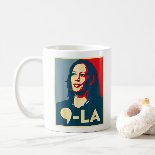 Jag är med hennes Kamala-röst President Kamala-Har Kaffemugg (Med munk)