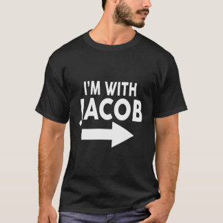 Jag är med Jacob Hoodie Namn T Shirt