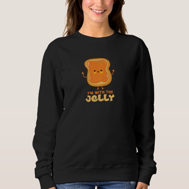 Jag är med Jelly Couple Peanut Butter Pul T Shirt (Framsida)