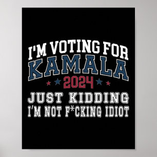 Jag är med Kamala som inte vet om Retro Poster