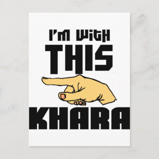 Jag är med Khara Vykort