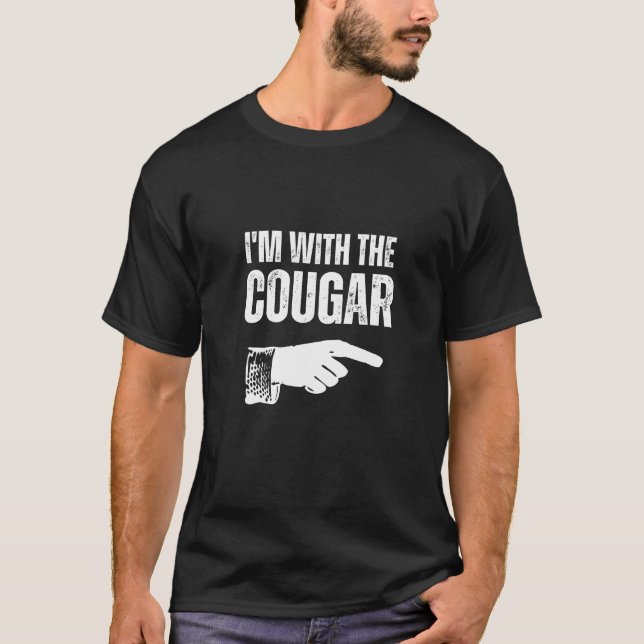 Jag är med kuggen, ett par Halloween-dräkt T Shirt (Framsida)