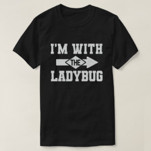 Jag är med Ladybug-funny lite Halloween T Shirt
