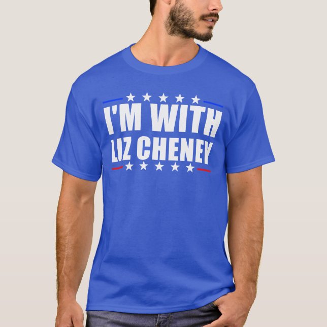 Jag är med Liz Cheney presidentval Cheney T Shirt (Framsida)