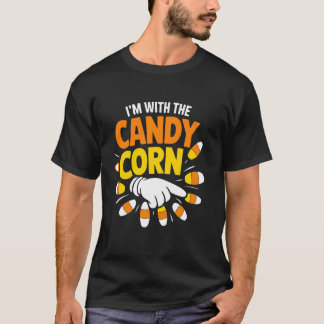 Jag Är Med Majskornen Glad Halloweenafton T Shirt