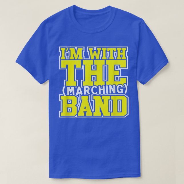 Jag är med Marching Band Tshirt MAMMA PAPPA SISTER T Shirt (Design framsida)