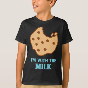 Jag är med Mjölk och Cookie Matching Par Best T Shirt