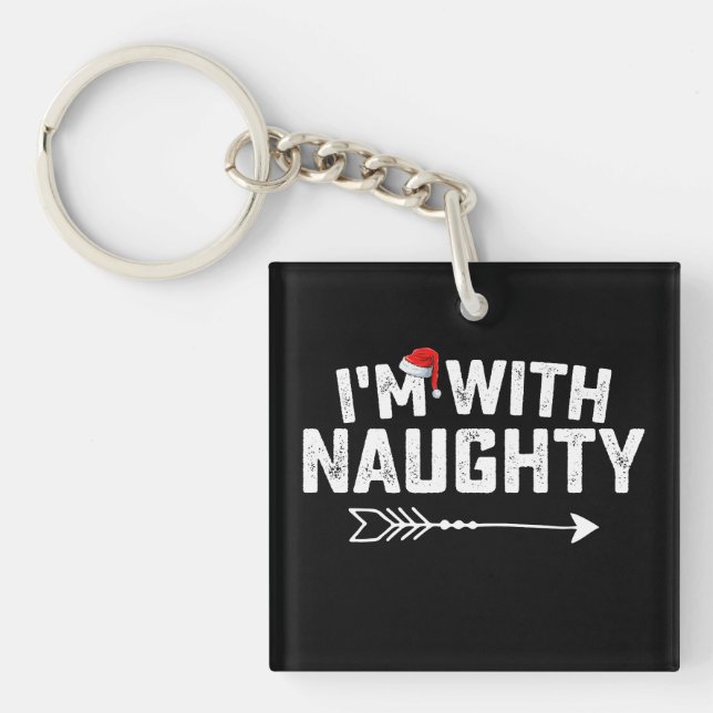 Jag är med naughty matchande julpar (Framsidan)