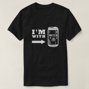 Jag är med öl t shirt