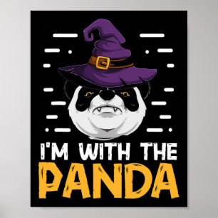 Jag är med Panda-fina par matchande Panda Bea Poster
