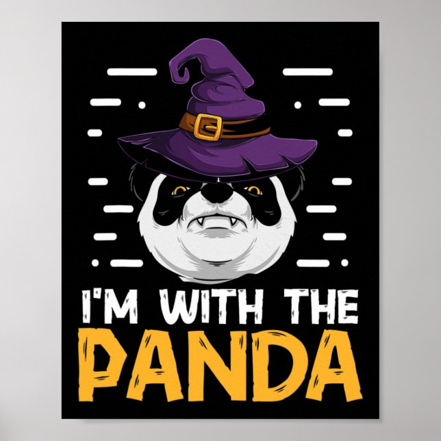 Jag är med Panda-fina par matchande Panda Bea Poster (Framsidan)