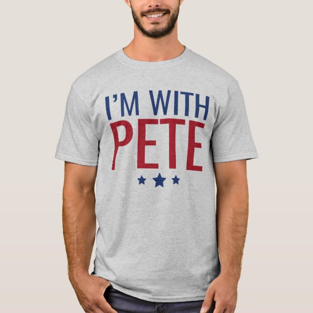 Jag är med Pete T Shirt (Framsida)