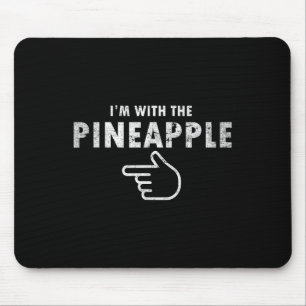 Jag är med pineapple Halloween Costume Roligt Par Musmatta