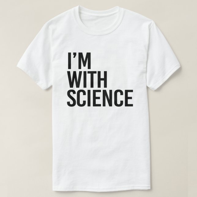 Jag är med Science T Shirt (Design framsida)