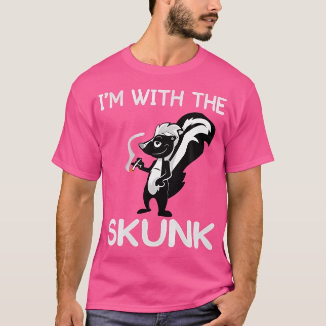 Jag är med Skunk Party matchning T Shirt (Framsida)