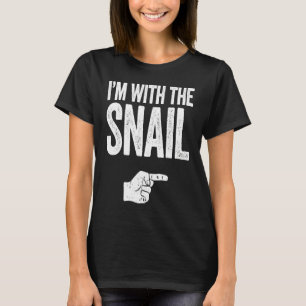 Jag är med Snigel matchande Snigel T Shirt