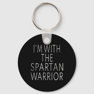 Jag är med Spartan Warrior Easy Halloween Costum Nyckelring