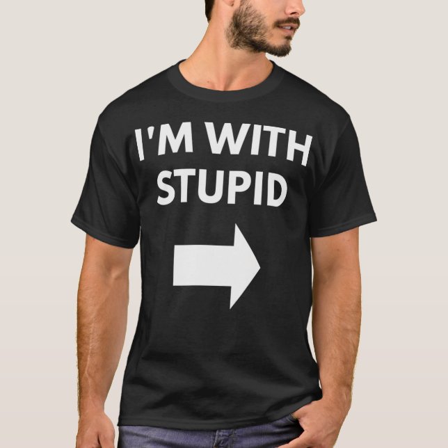 Jag är med stam t shirt (Framsida)