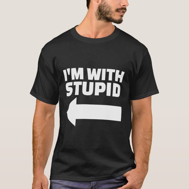Jag är med stam t shirt (Framsida)