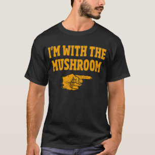 Jag är med svampen som matchar Halloween-dräkten T Shirt