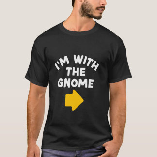 Jag är med Tomten Enkel Halloweenkostym i sista mi T Shirt