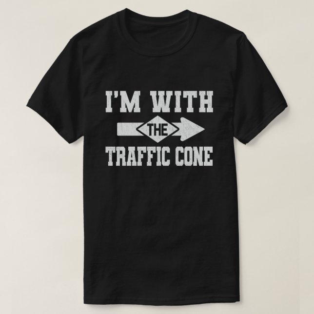Jag är med trafikljuset ett par Halloween T Shirt (Design framsida)