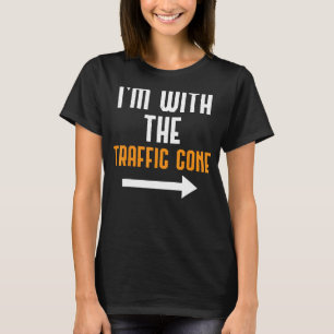 Jag är med trafikväggen Costume Funny Halloween T Shirt
