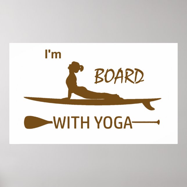 Jag är med Yoga Poster (Framsidan)