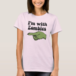 Jag är med Zombies Tee Shirt