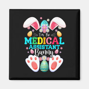 Jag är medicinskt stant Bunny Påsk Dag Rabbit Mat Magnet