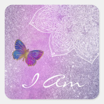 *JAG ÄR Meditation Mandala Butterfly Sticker