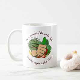 Jag är medlem i trädgårdsklubben Jag älskar grönsa Kaffemugg