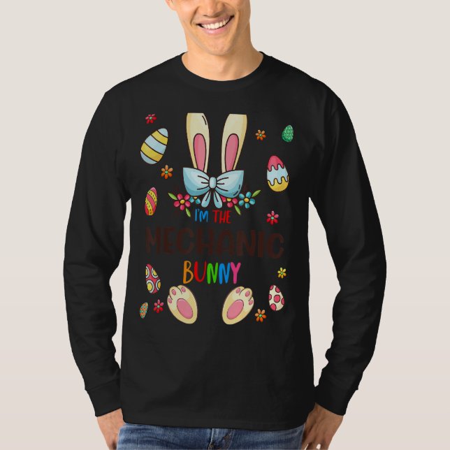 Jag är Mekanic Bunny Påsk Day Matching-familjen T Shirt (Framsida)