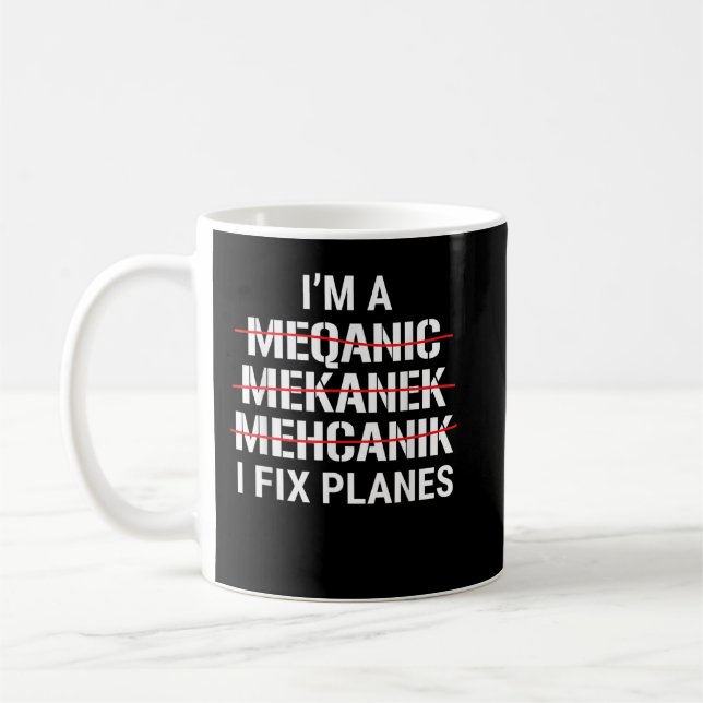 Jag är mekaniker kaffemugg (Vänster)