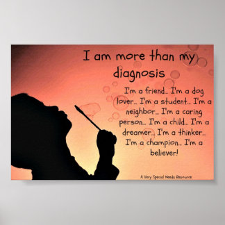 Jag är mer än min diagnostik Poster