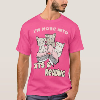 Jag är mer i katter och läser Bokar. T Shirt