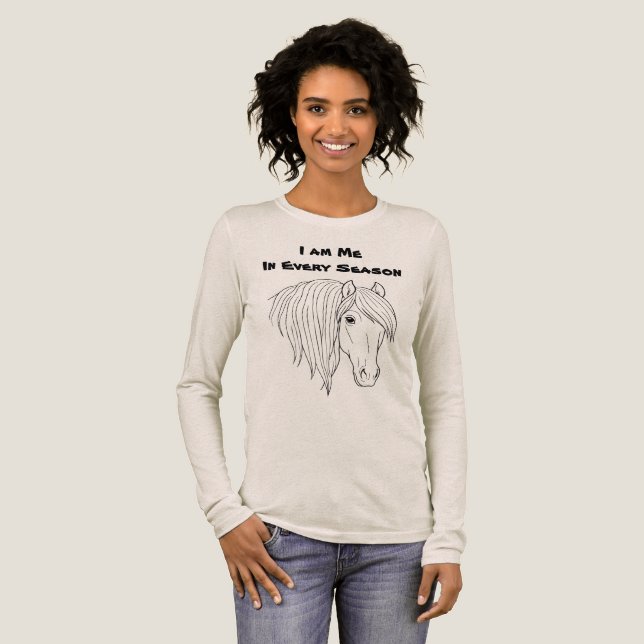 Jag är mig i varje säsong t shirt (Hel framsida)