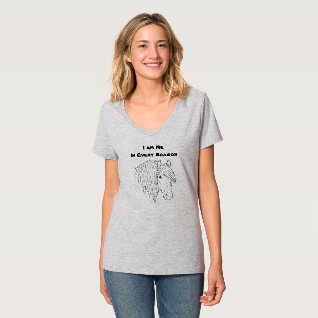 Jag är mig i varje säsong t shirt (Hel framsida)