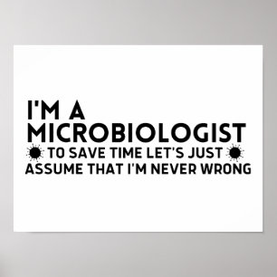 Jag är mikrobiolog till Spara Time Lets... Poster