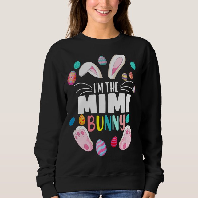 Jag är Mimi Bunny Matching Family Påskägg 202 T Shirt (Framsida)