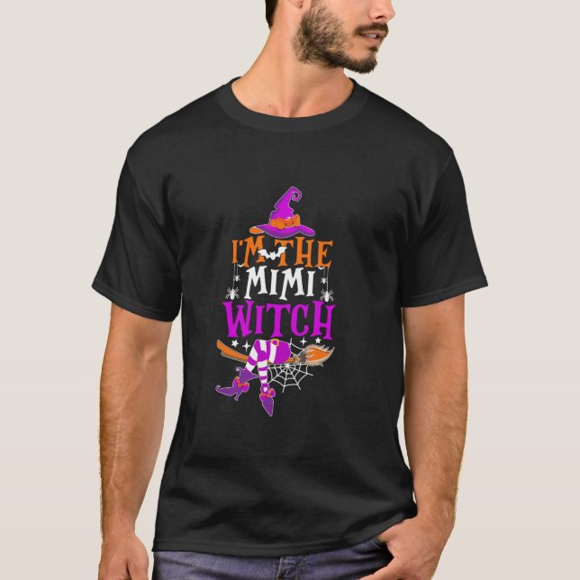 Jag är Mimi Witch Shirt Funny Halloween Family Mor T Shirt (Framsida)