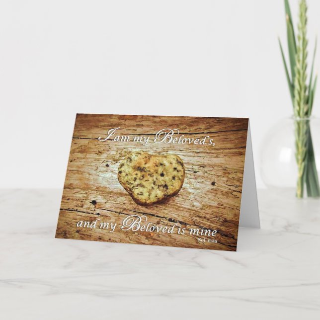 Jag är min älskade - skriptkort tack kort (Framsida)